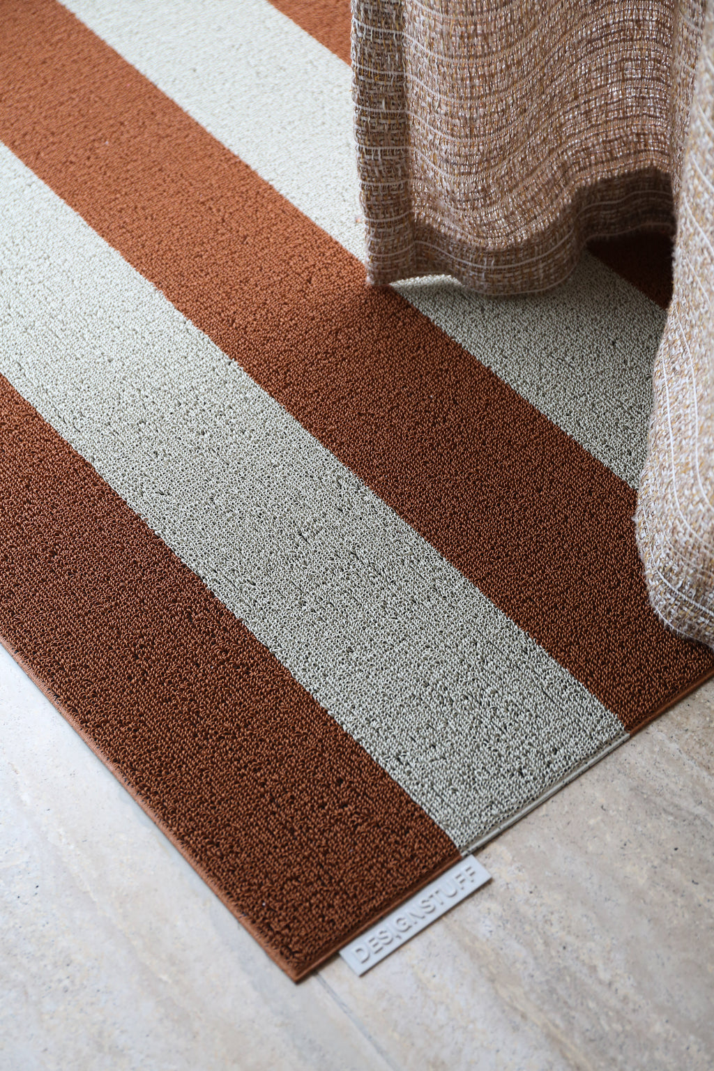 DESIGNSTUFF HAVN Doormat 60x90 cm, Ochre/Stone -