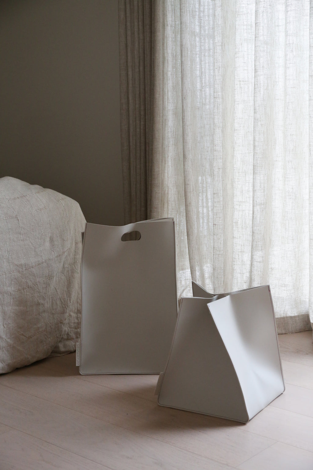 DESIGNSTUFF FORMA Storage and Laundry Bag, H60cm, Stone