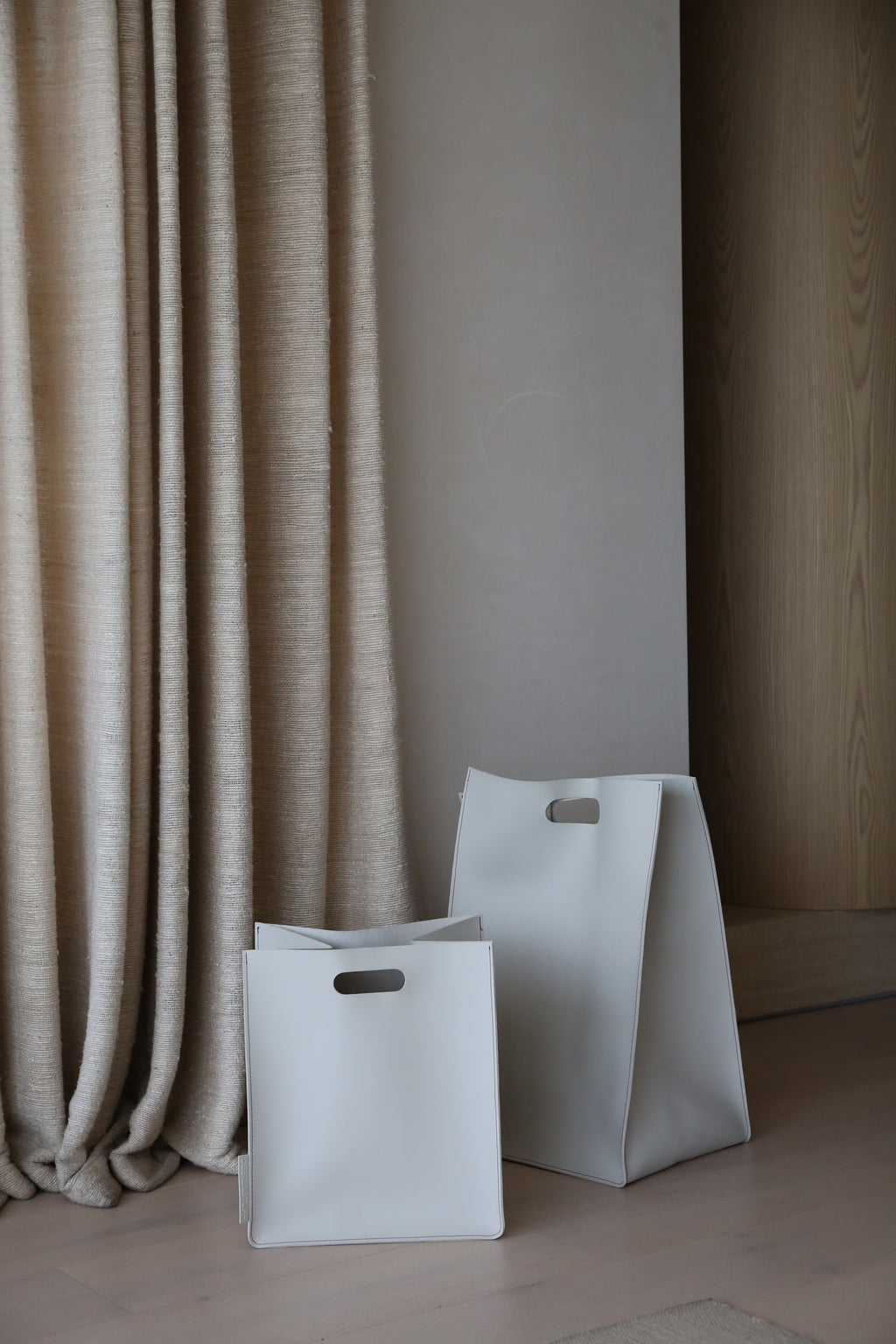 DESIGNSTUFF FORMA Storage Bag, H40cm, Stone