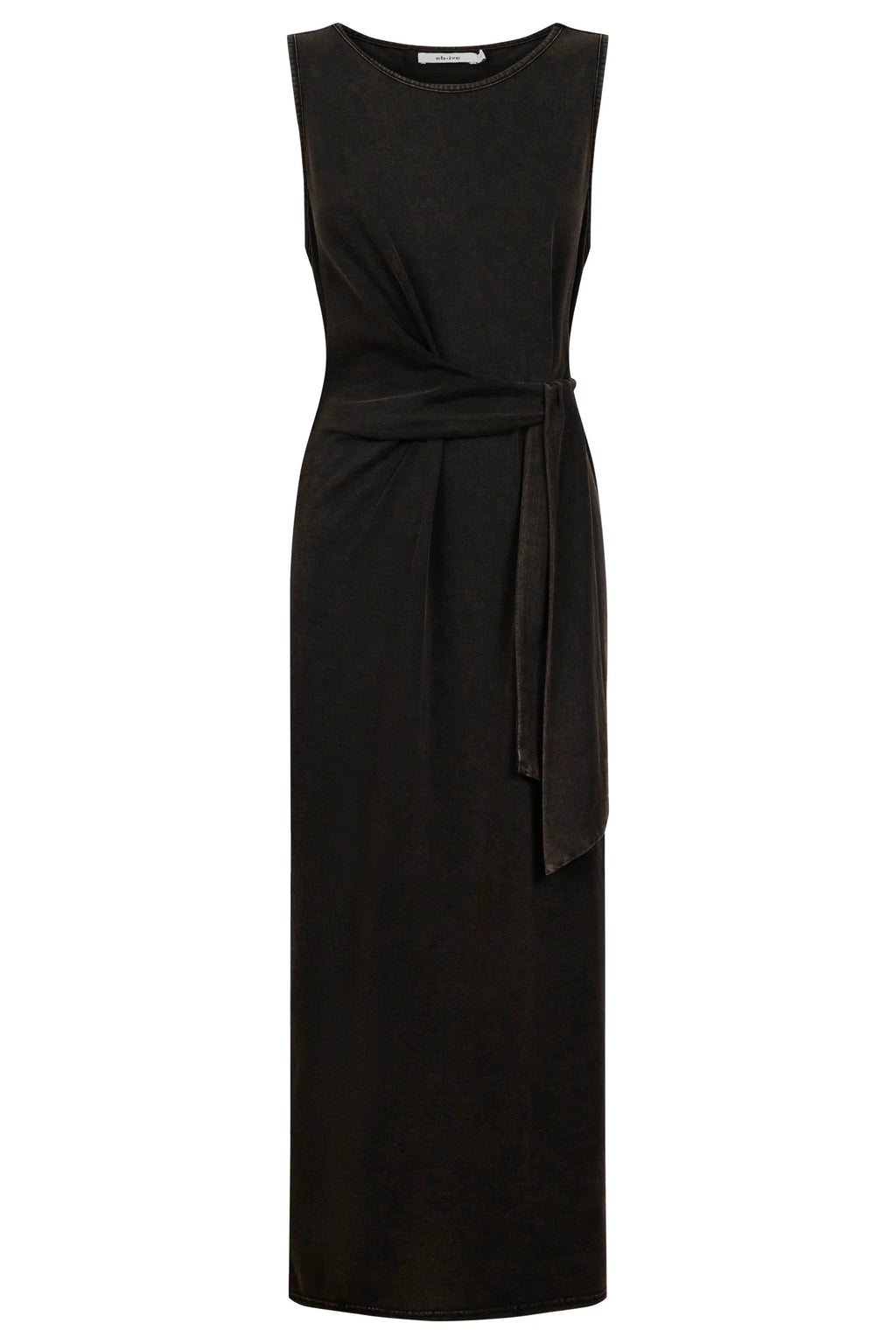 Caldera Wrap Tank Dress - Black