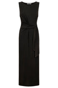 Caldera Wrap Tank Dress - Black