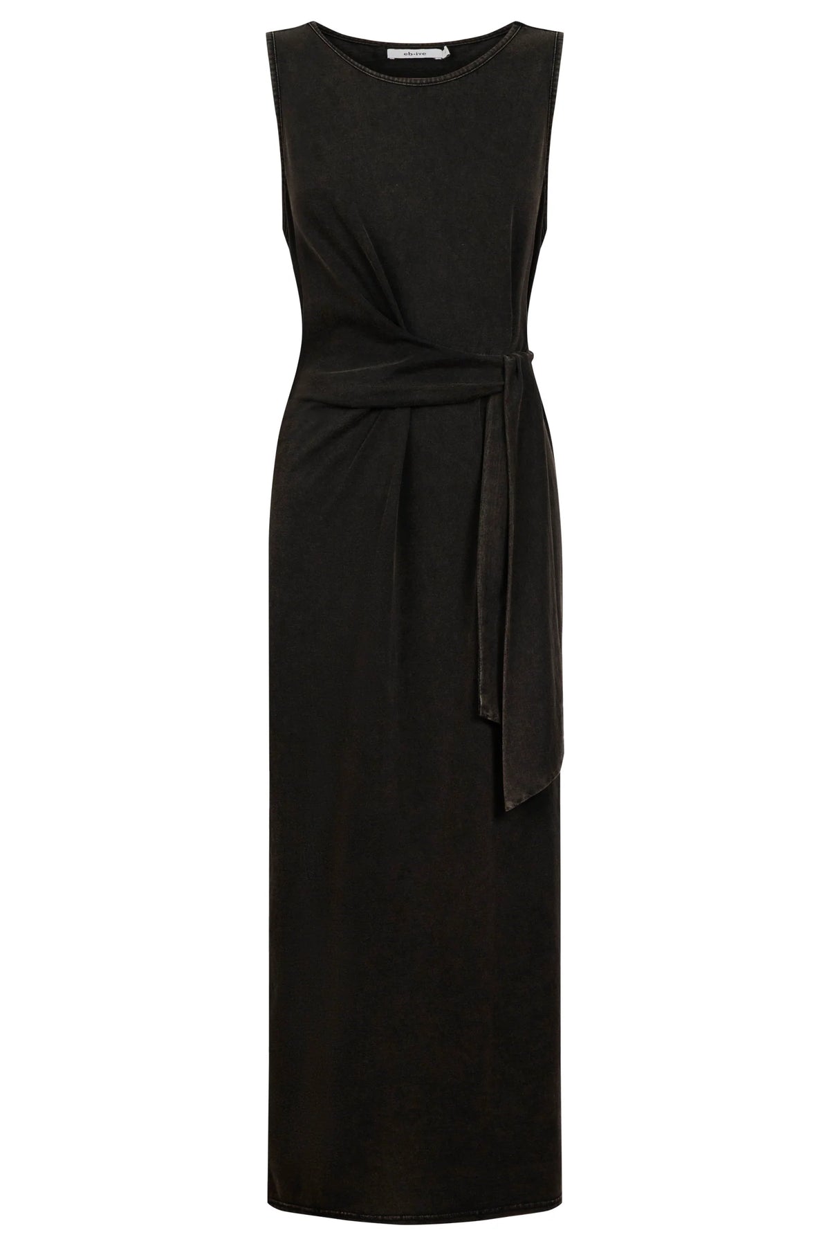 Caldera Wrap Tank Dress - Black