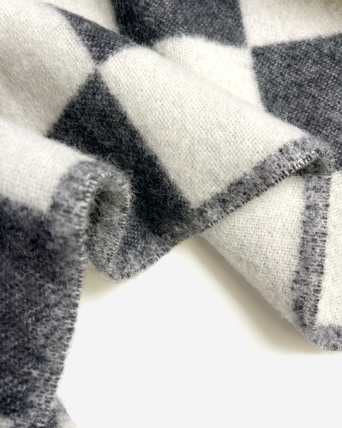 Checkerboard Blanket - Black White