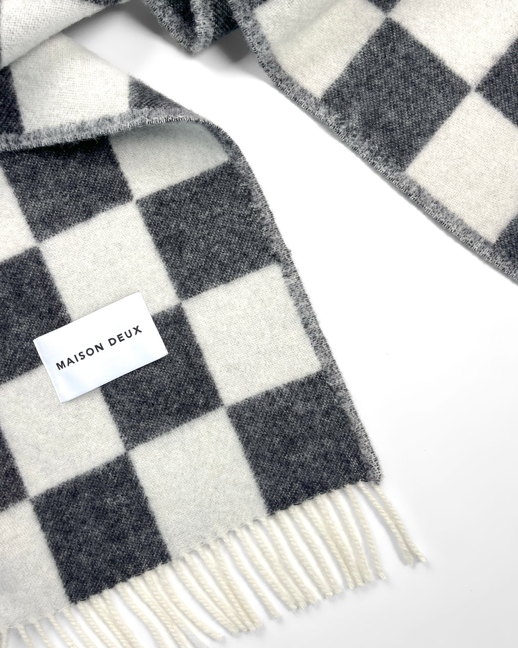Checkerboard Blanket - Black White