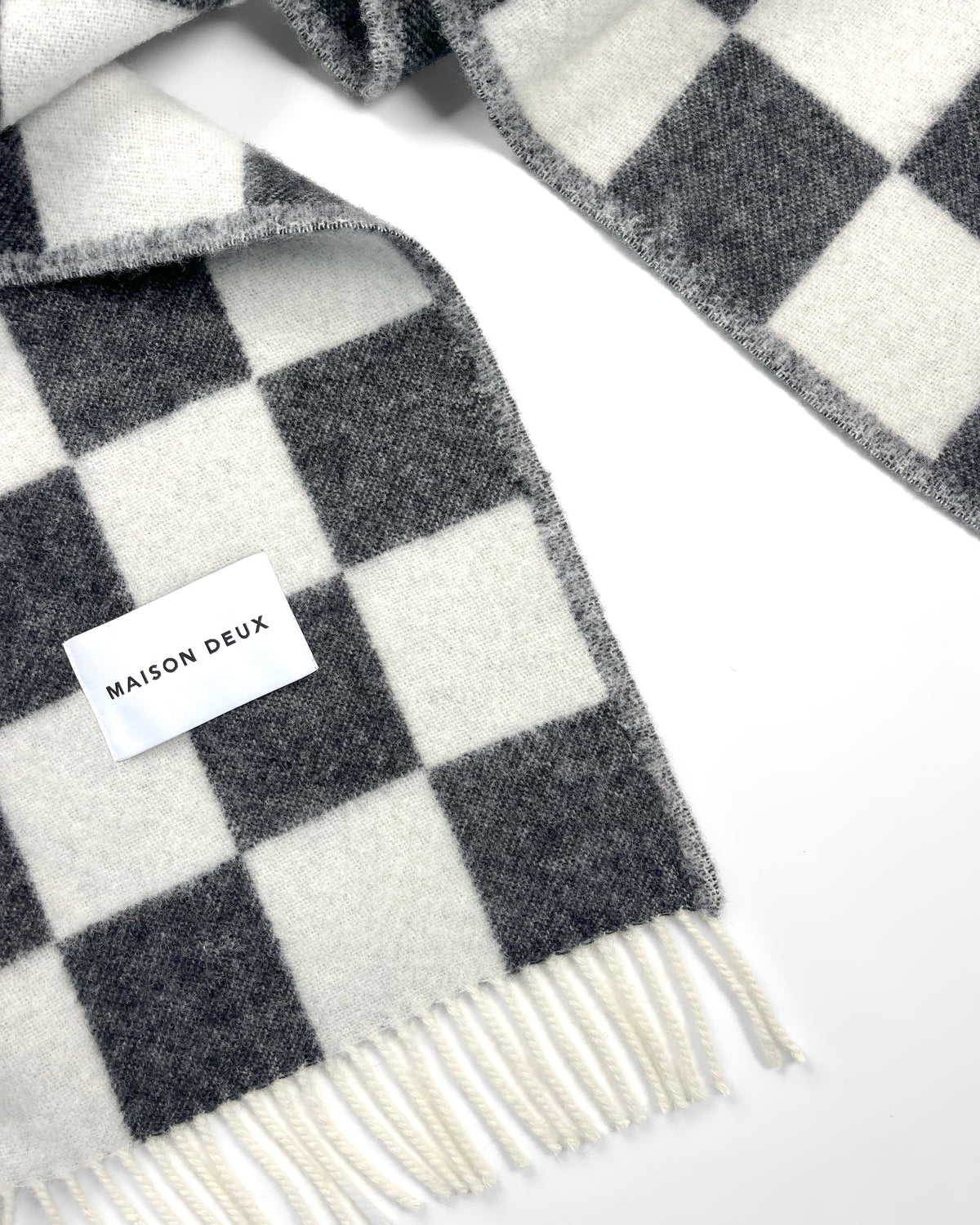 Checkerboard Blanket - Black White