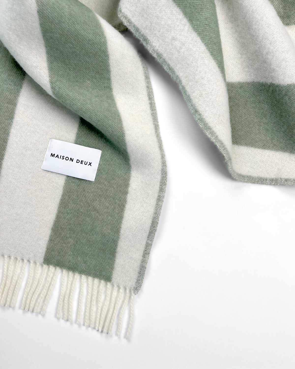 Rough Stripe Blanket - Agave