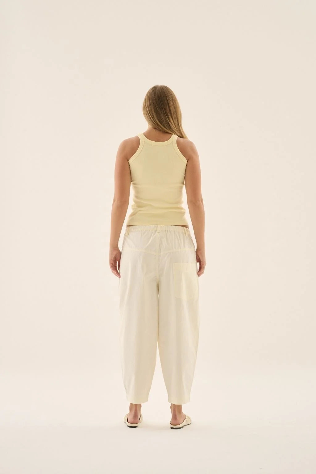 AJ Shell Tank Pastel Yellow