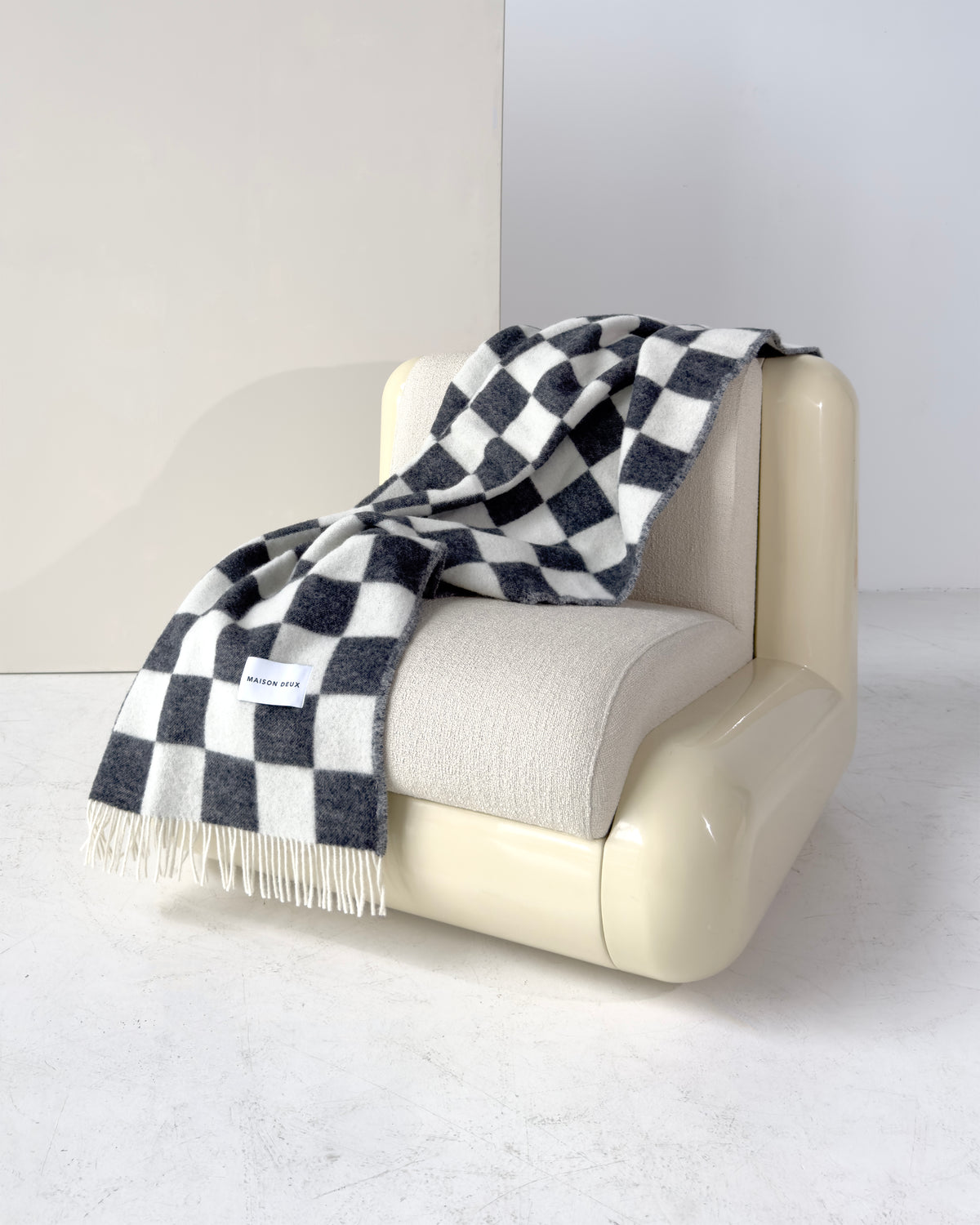 Checkerboard Blanket - Black White