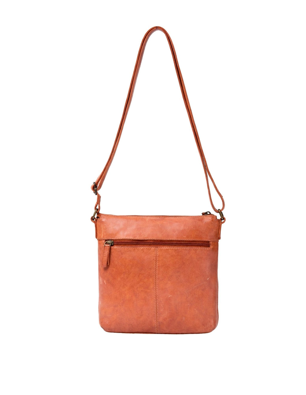 Armidale Woven Detail Leather Cross Body Bag - Tan