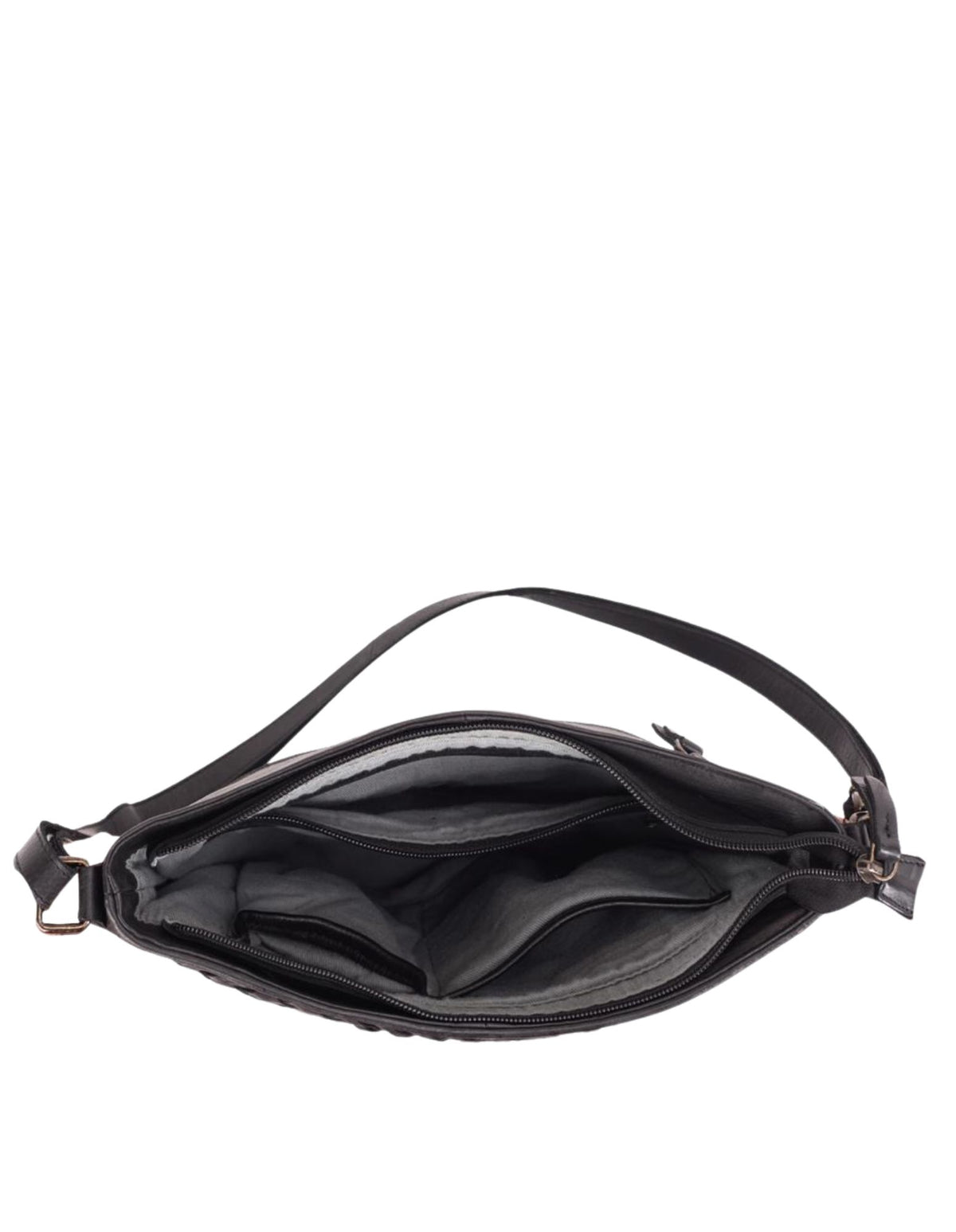Coogee Cross Body Bag W/Adjustable Strap - Black