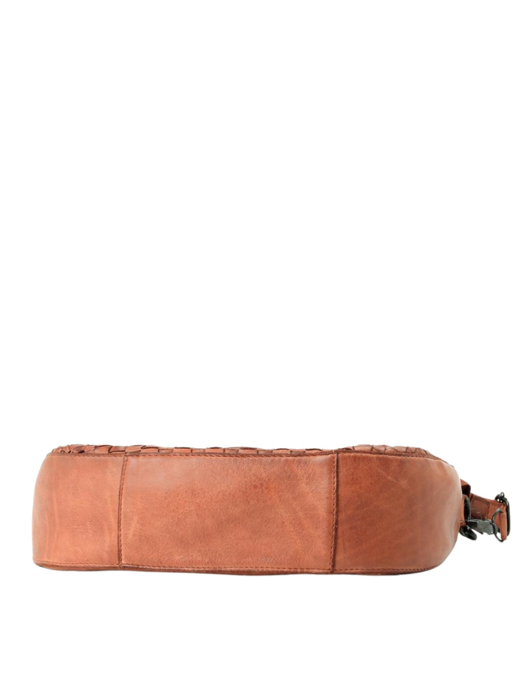 Sorrento Moon Cross Body Bag W/Adjustable Strap - Tan