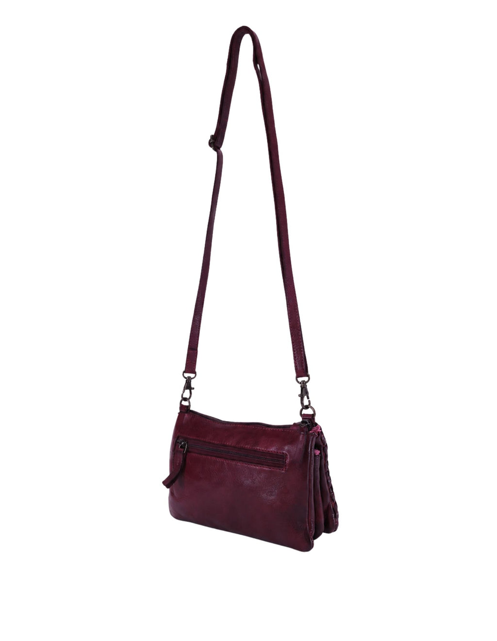 Paddington Cross Body Bag W/Adjustable Strap - Purple