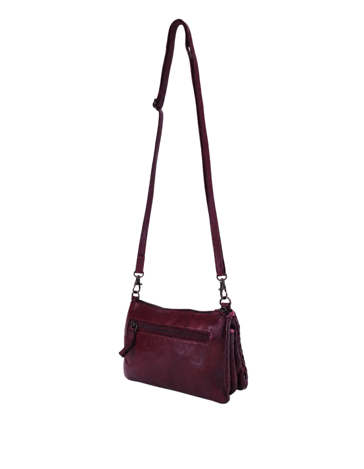 Paddington Cross Body Bag W/Adjustable Strap - Purple