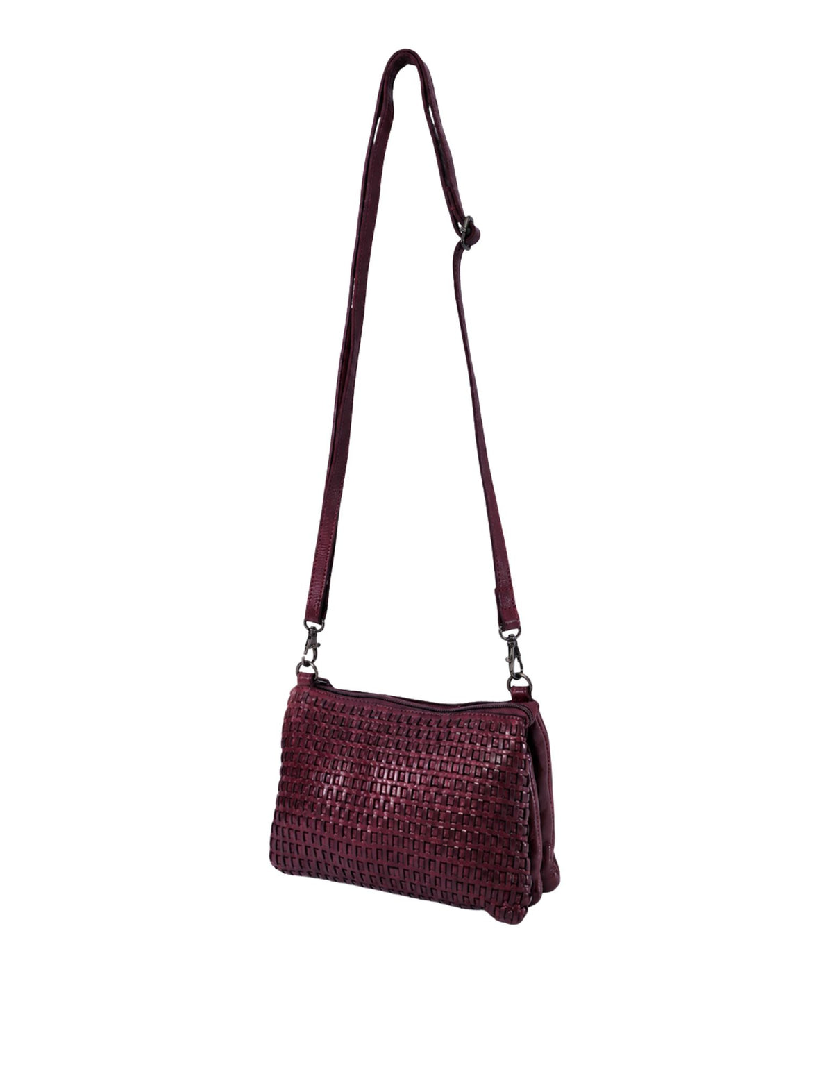 Paddington Cross Body Bag W/Adjustable Strap - Purple