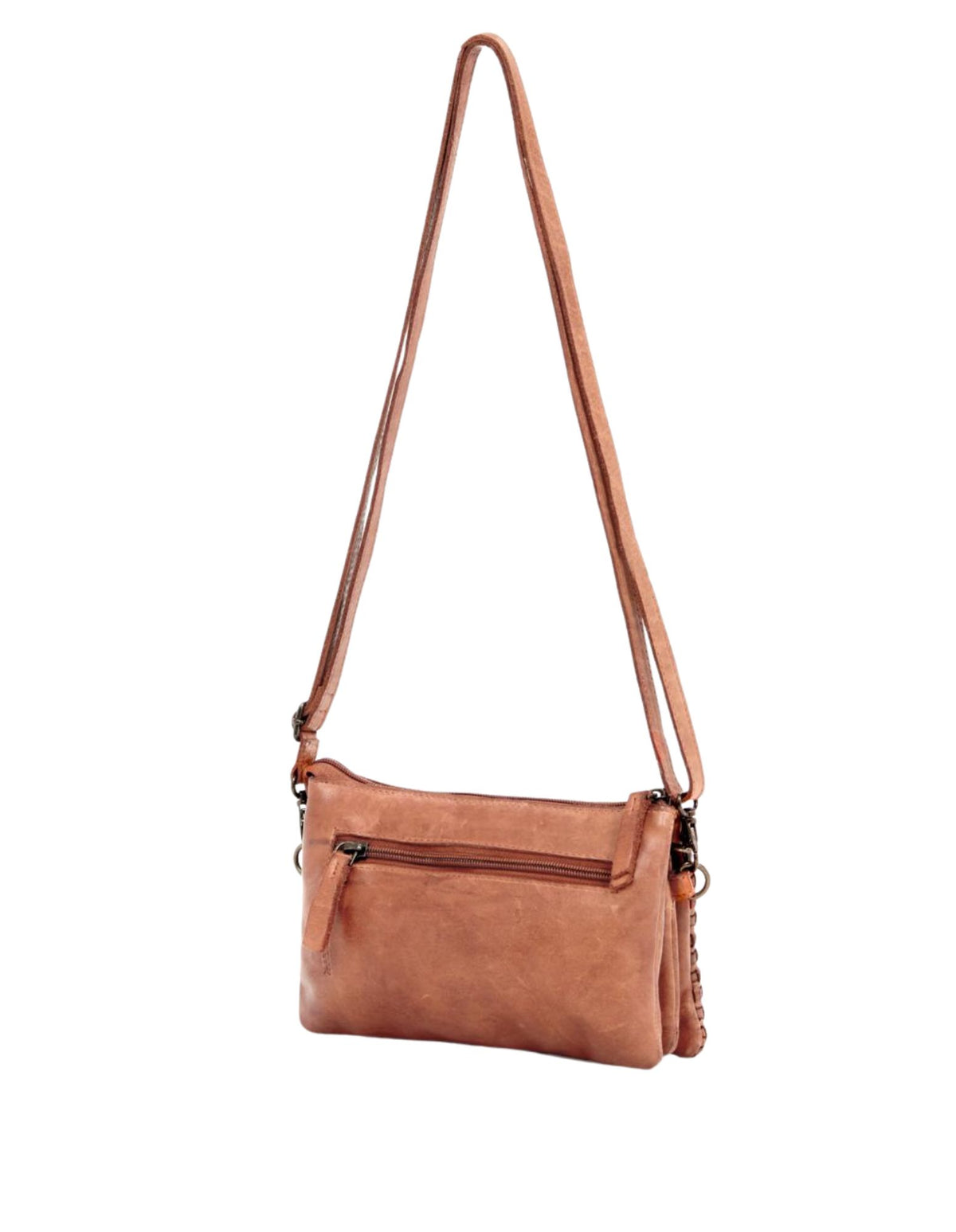 Paddington Cross Body Bag W/Adjustable Strap - Tan