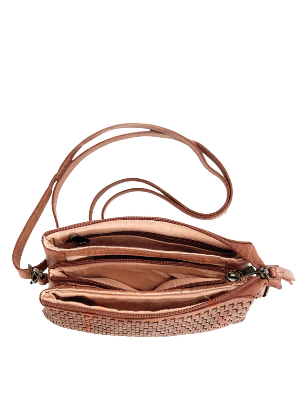 Paddington Cross Body Bag W/Adjustable Strap - Tan