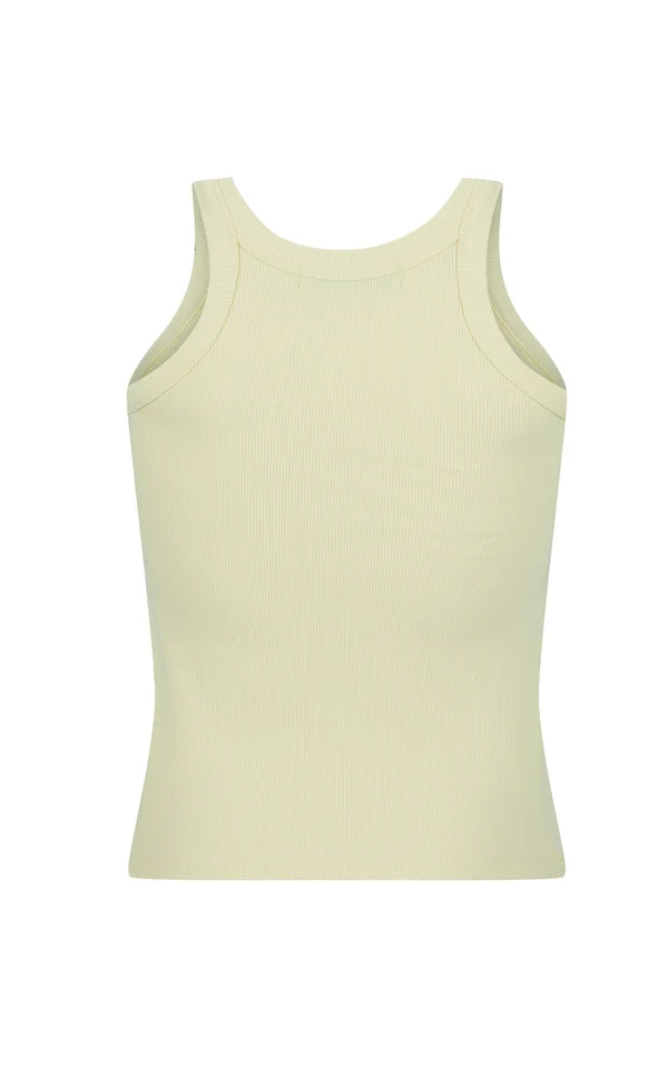 AJ Shell Tank Pastel Yellow