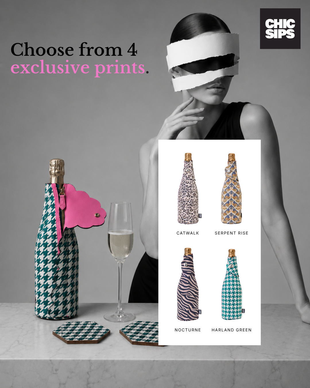 HARLAND (GREEN) | Houndstooth Print
