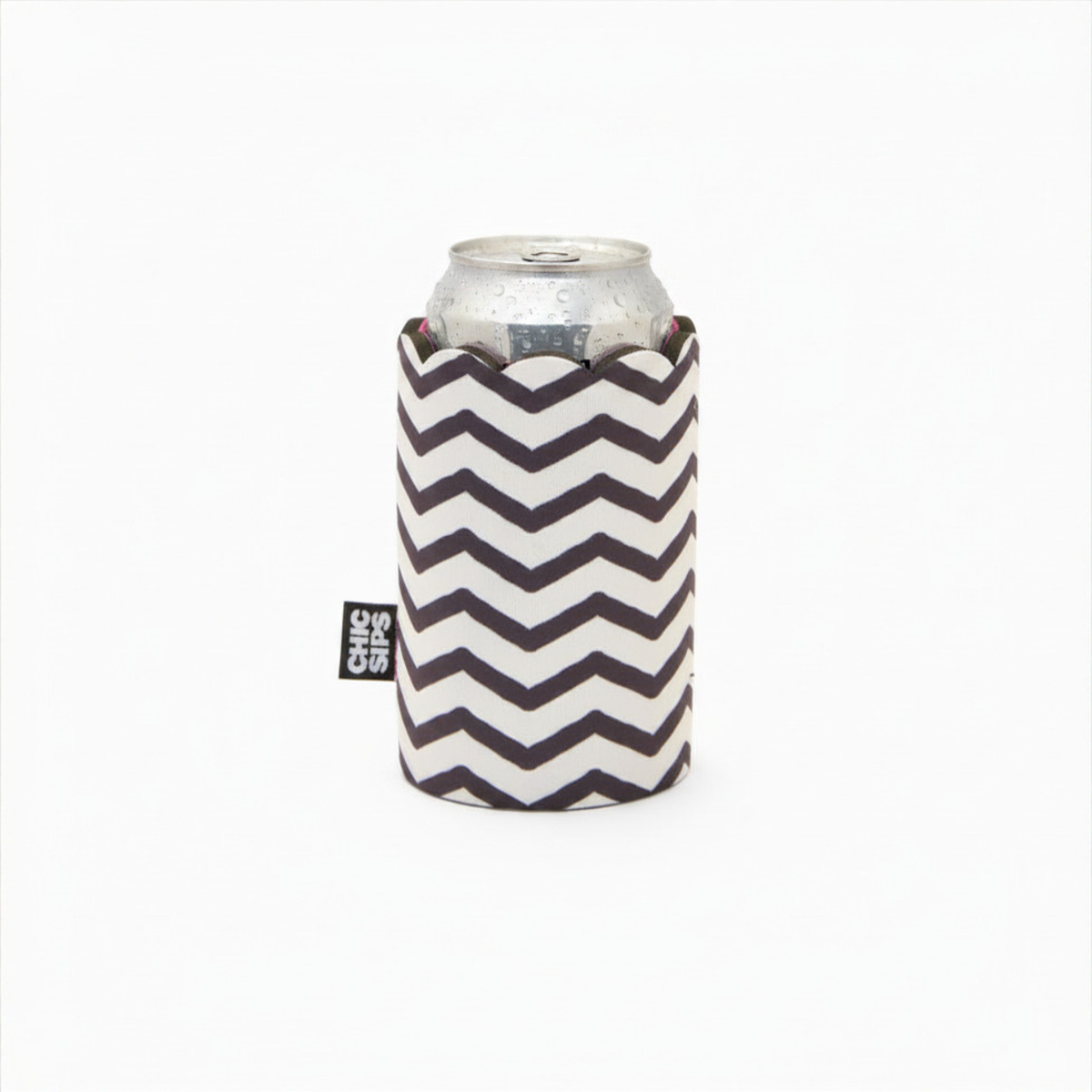 Scalloped Sleeves COMO | Chevron Print