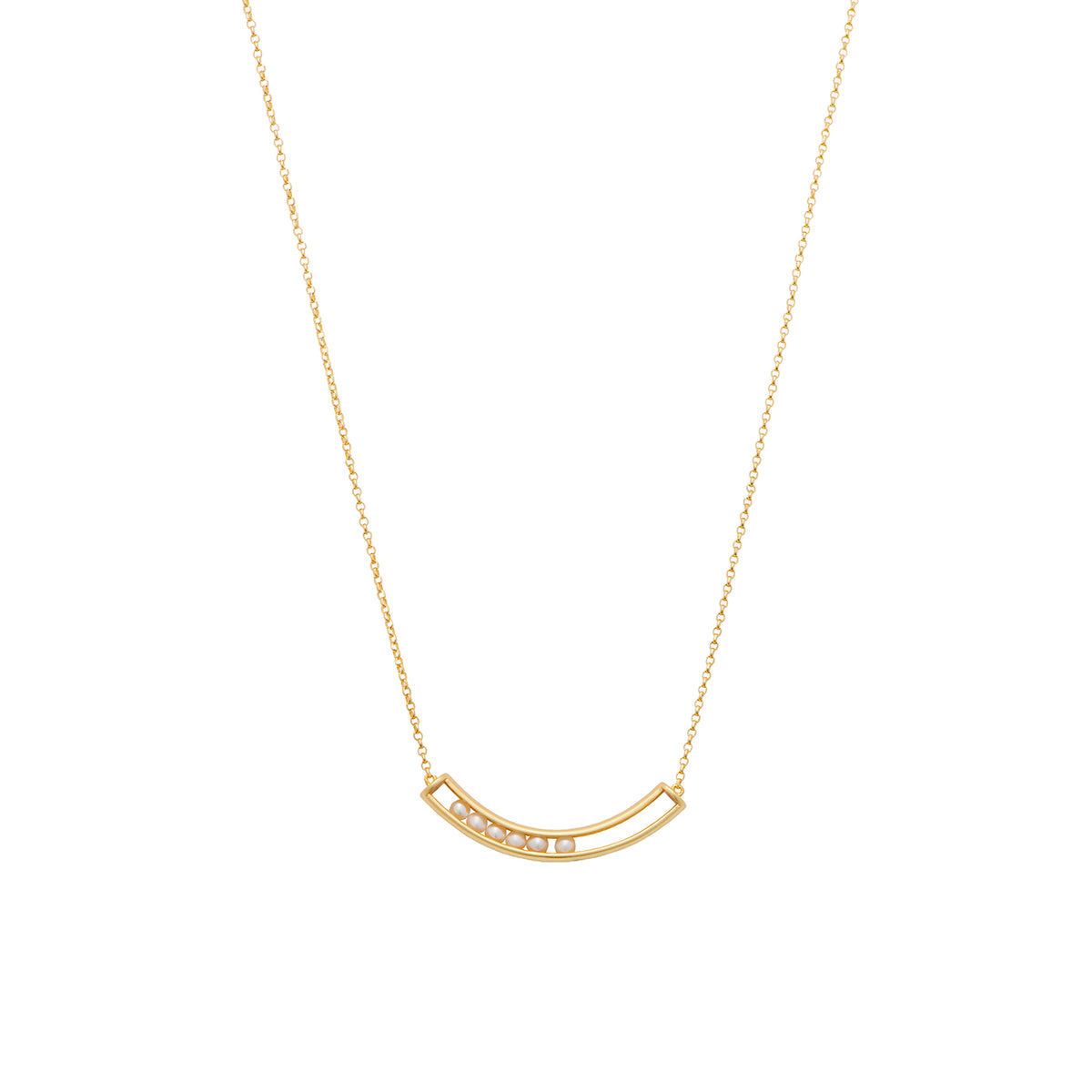 Rolling Pearls Necklace