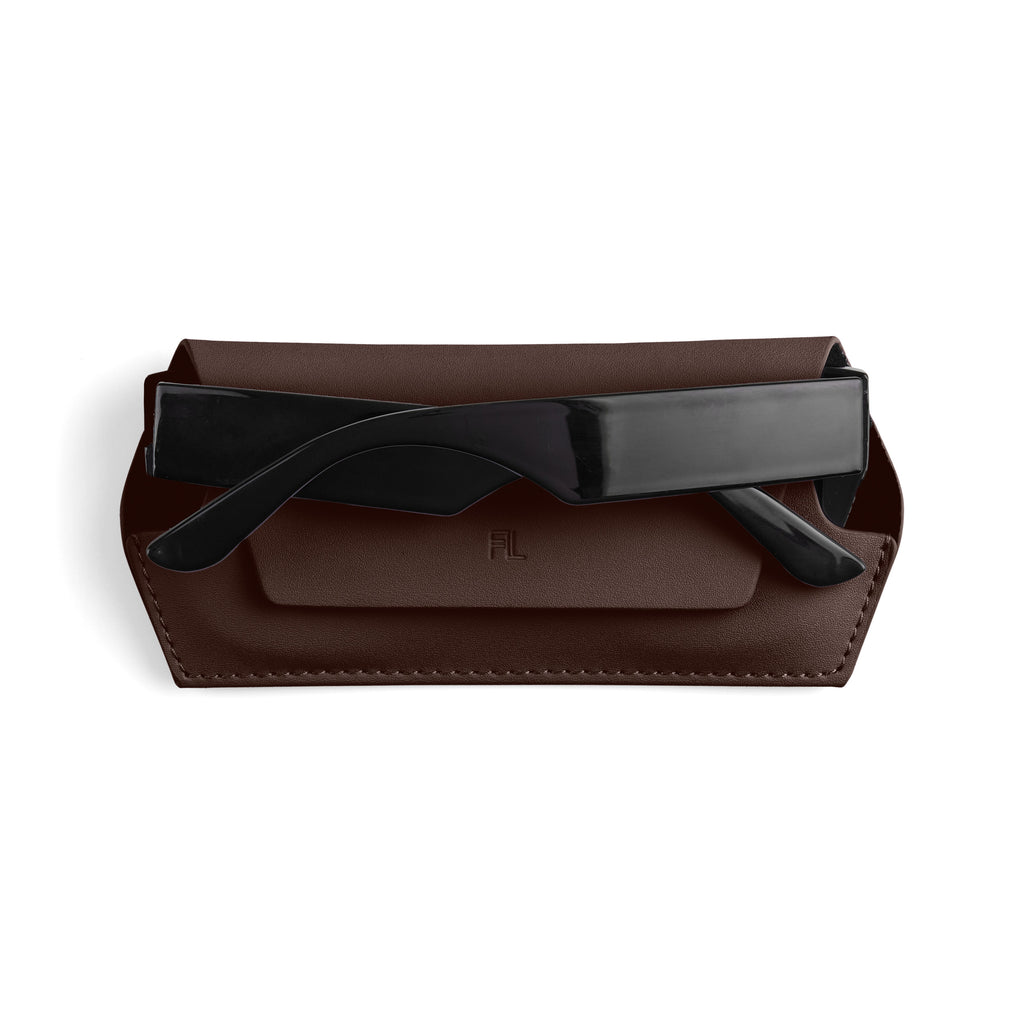 Slimline Glasses Case - Chocolate