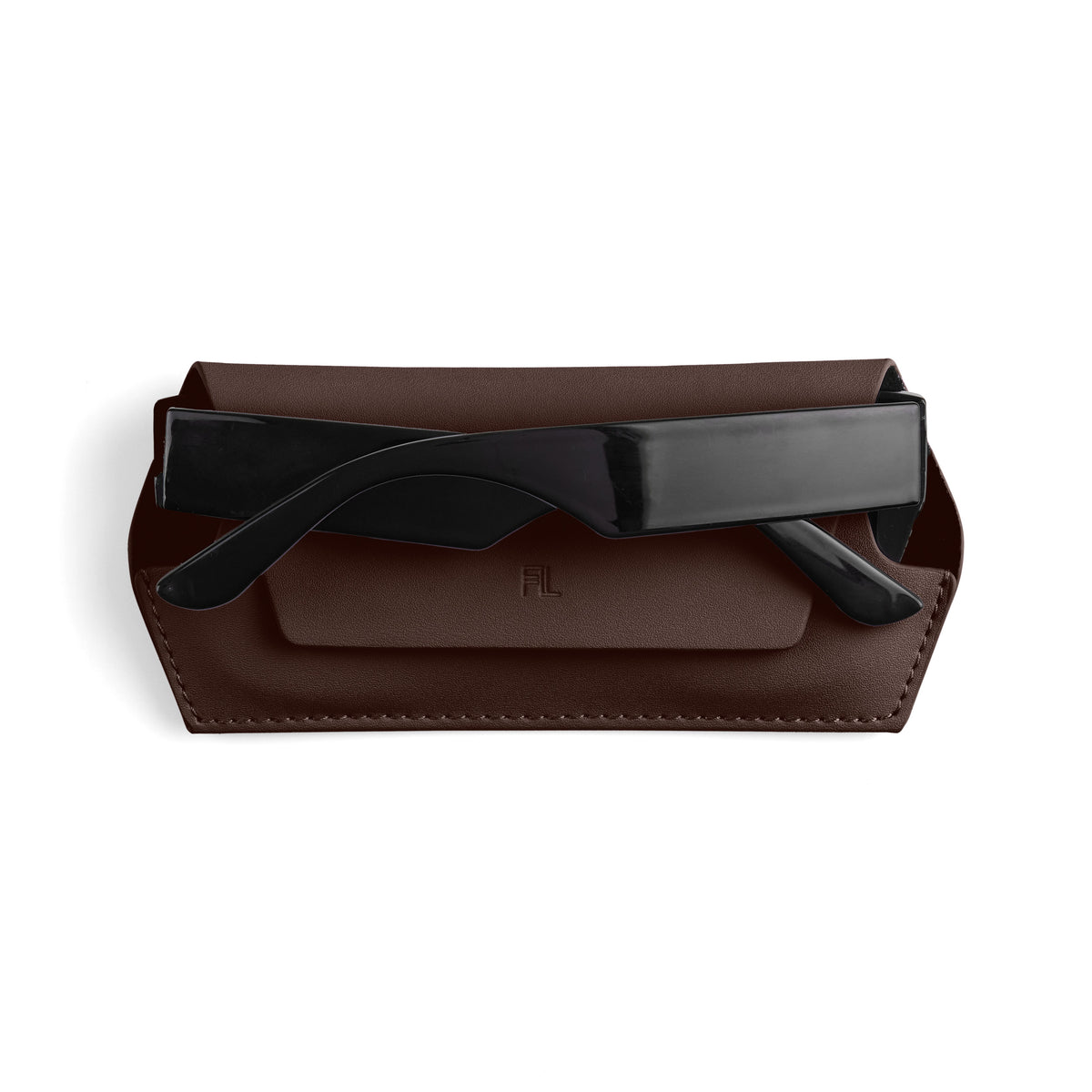 Slimline Glasses Case - Chocolate