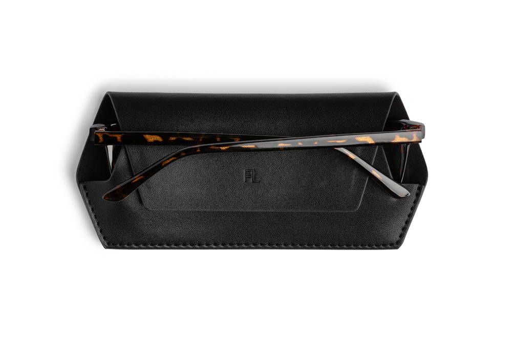 Slimline Glasses Case - Black