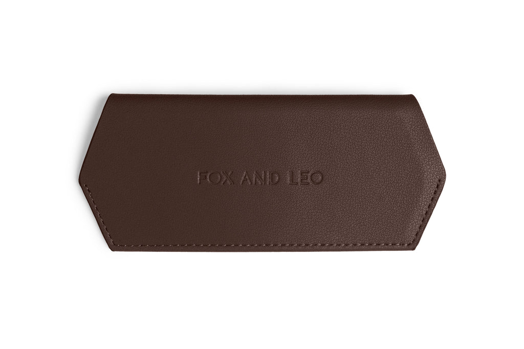 Slimline Glasses Case - Chocolate