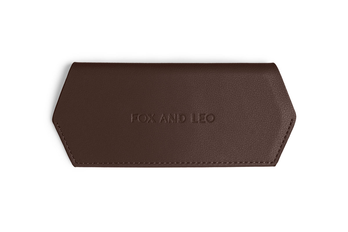 Slimline Glasses Case - Chocolate