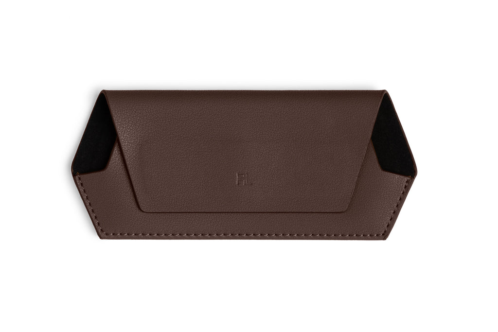 Slimline Glasses Case - Chocolate