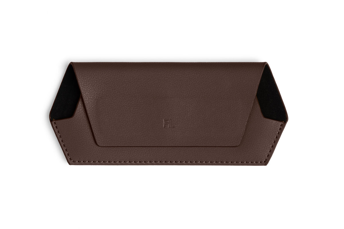 Slimline Glasses Case - Chocolate