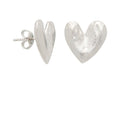 Heart Studs Silver