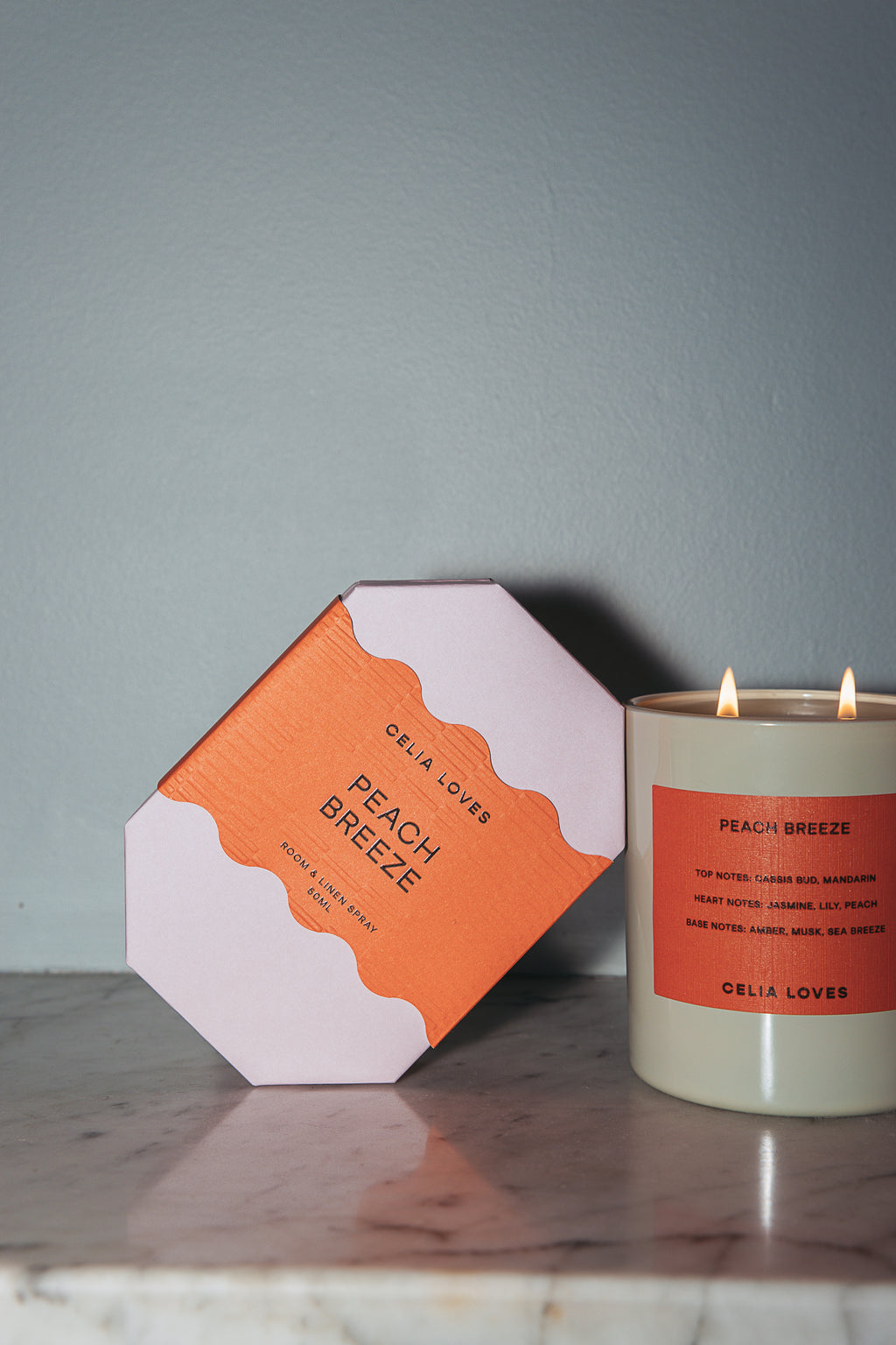 Peach Breeze candle - 395gms