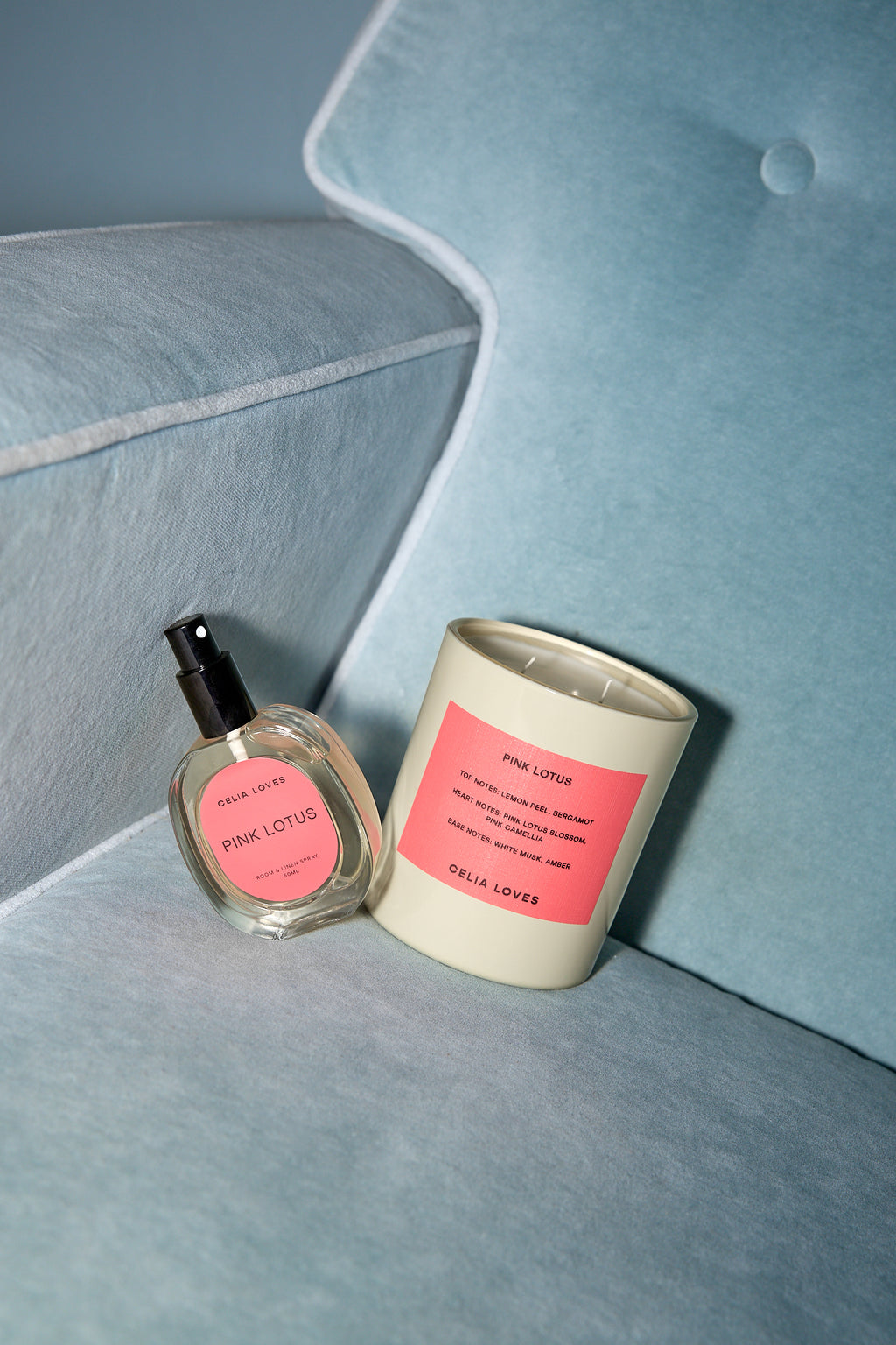 Pink Lotus candle - 395gms