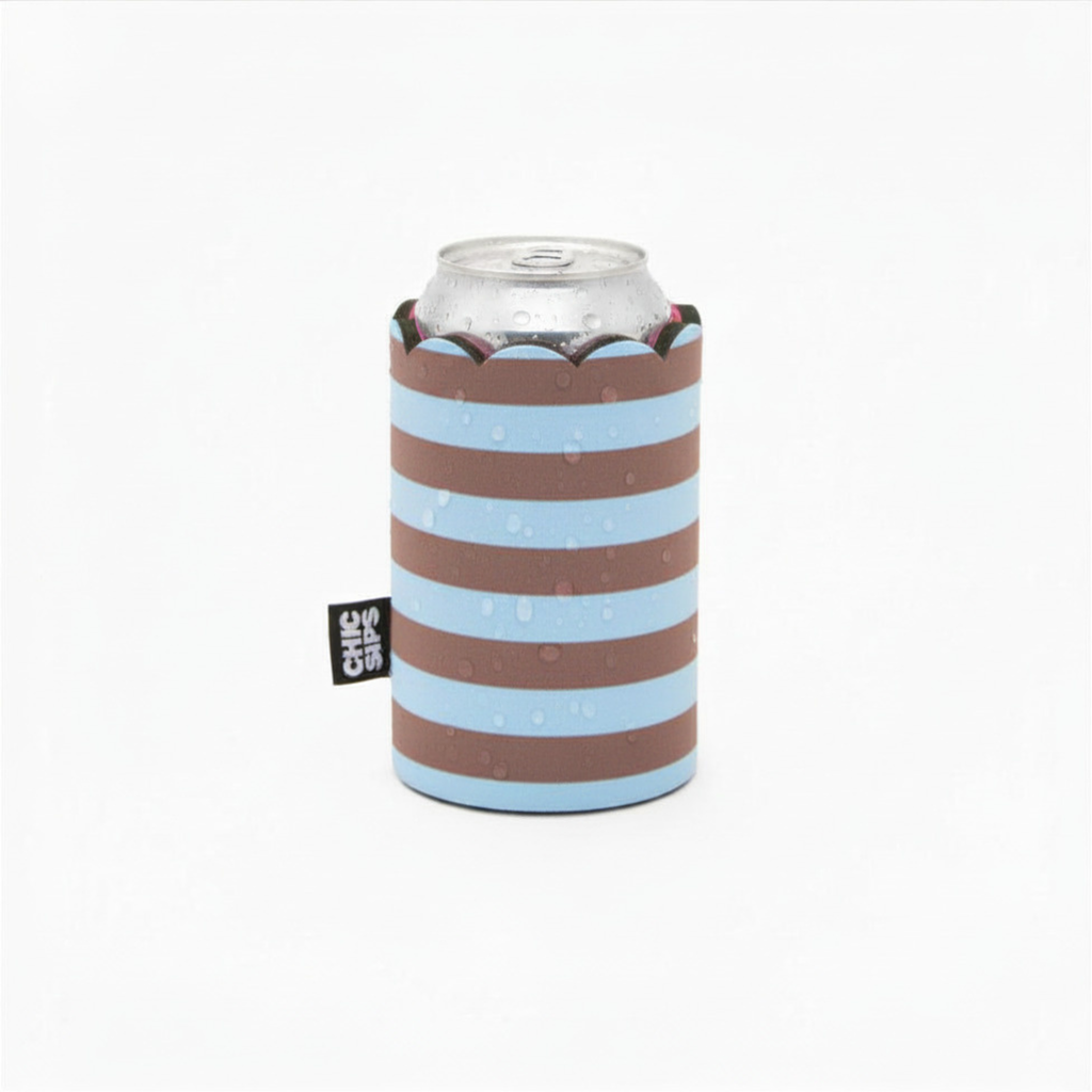 Scalloped Sleeves PORTER | Stripe Print