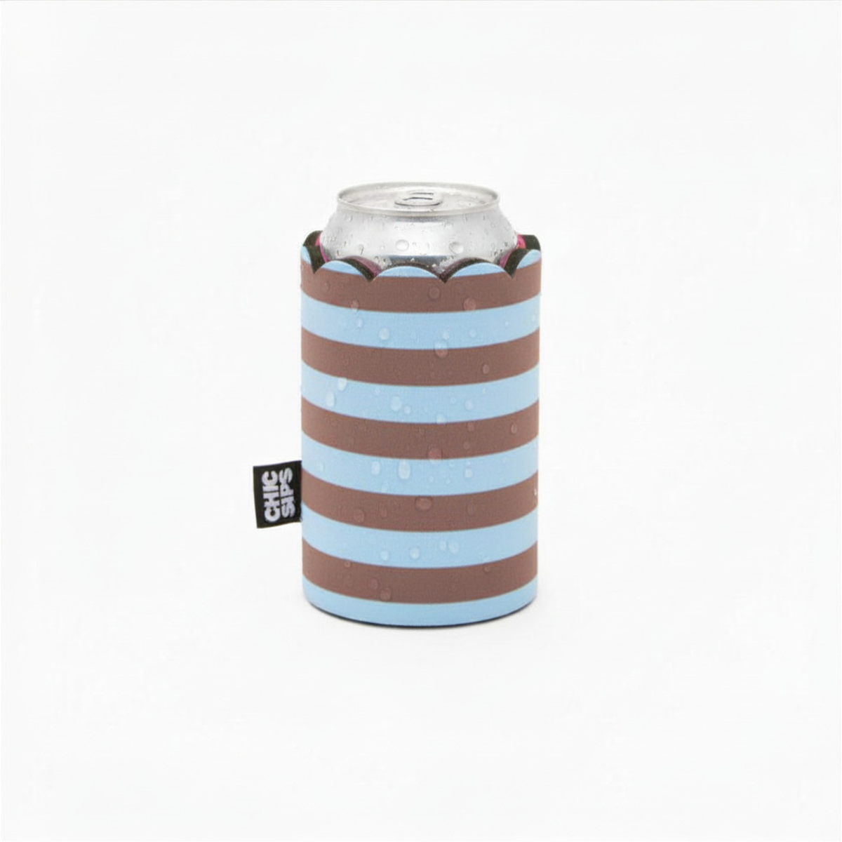 Scalloped Sleeves PORTER | Stripe Print