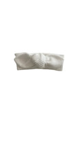 Ribbed Knotted Headband - white