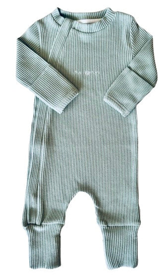 Ribbed Onesie - Sage