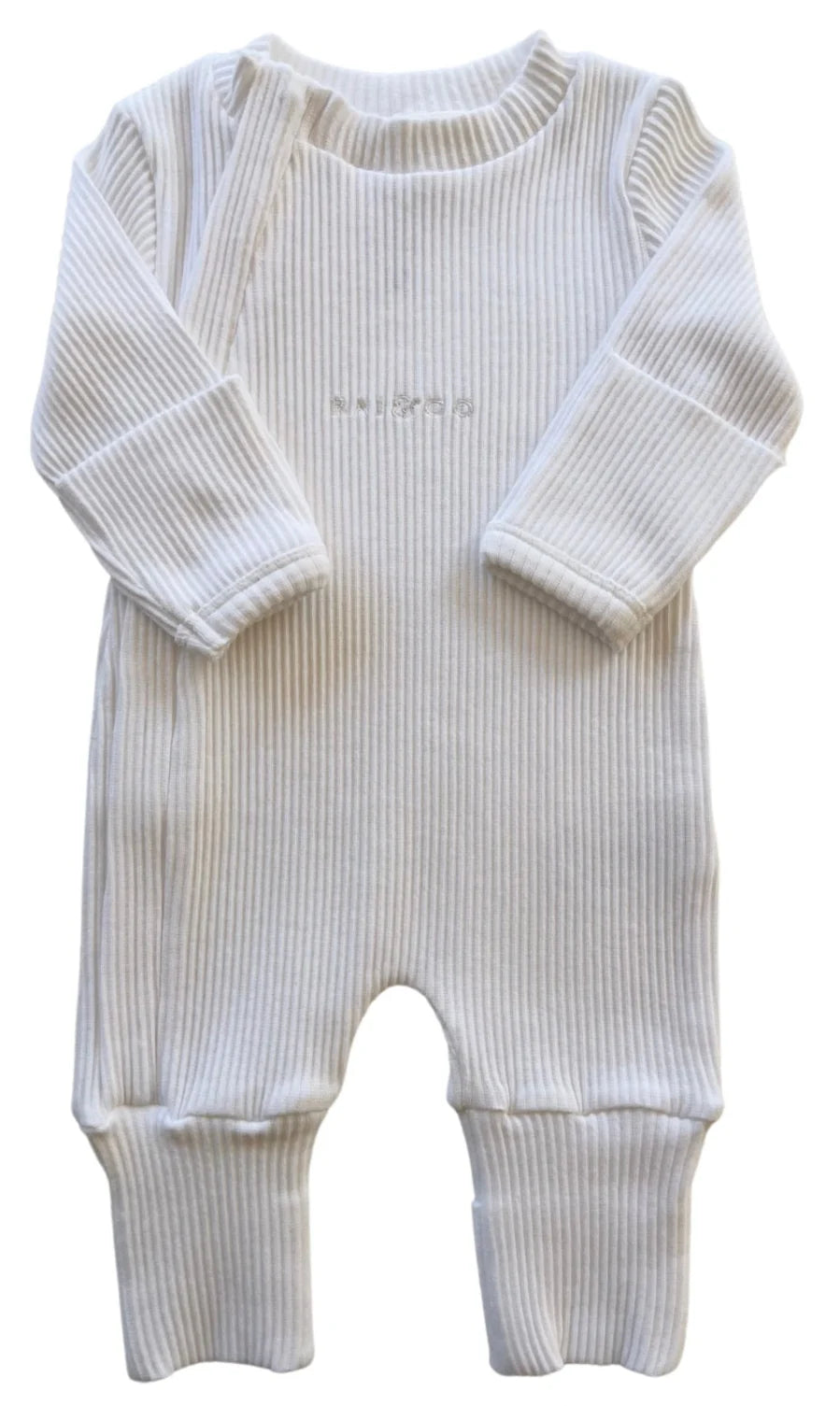 Ribbed Onesie - white