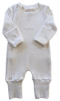 Ribbed Onesie - white