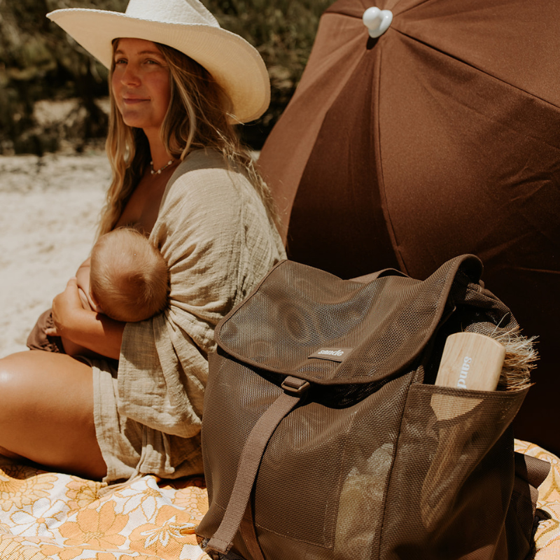Beach Hauler™ Mesh Backpack - Espresso