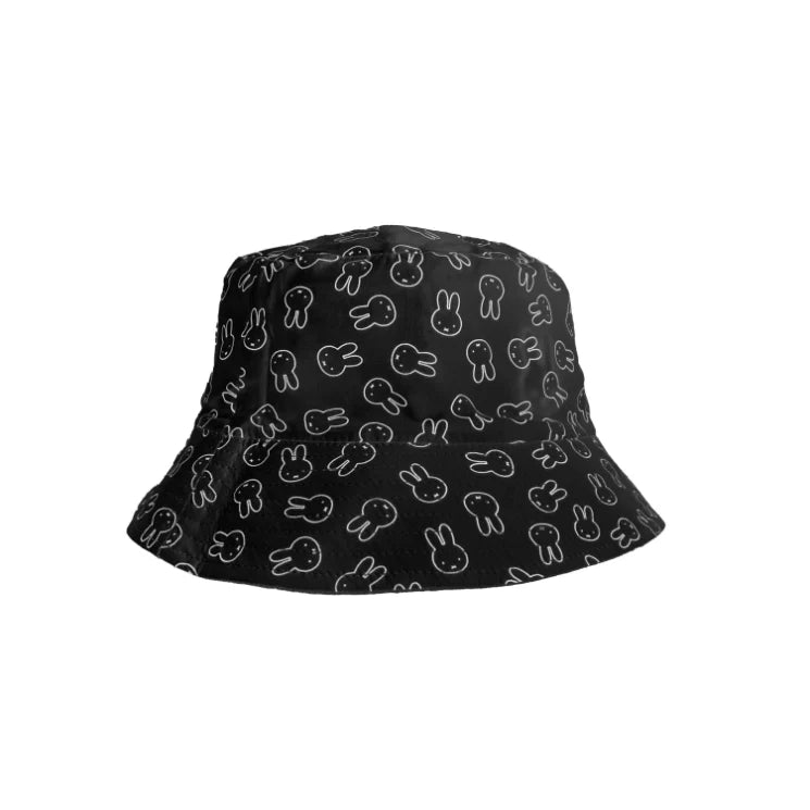 Engelite Miffy - Canvas Bucket Hats - Black
