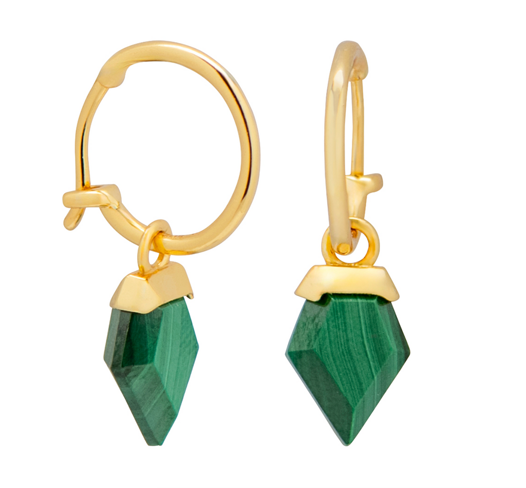 Agility Malachite Little Hoops