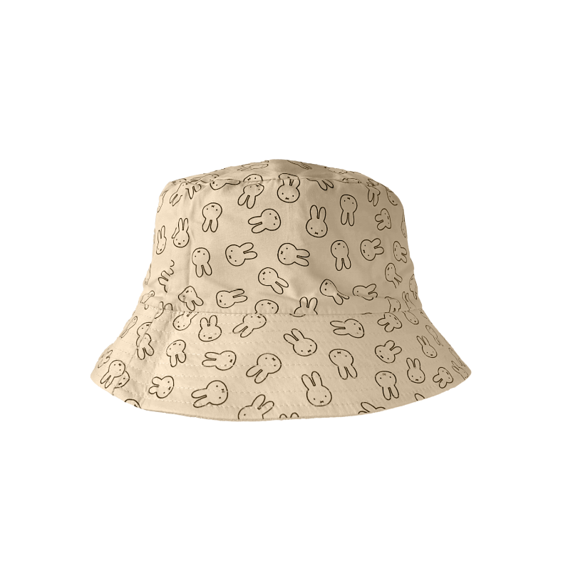 Engelite Miffy-Cotton Bucket Hats-Cream - Cream - Small