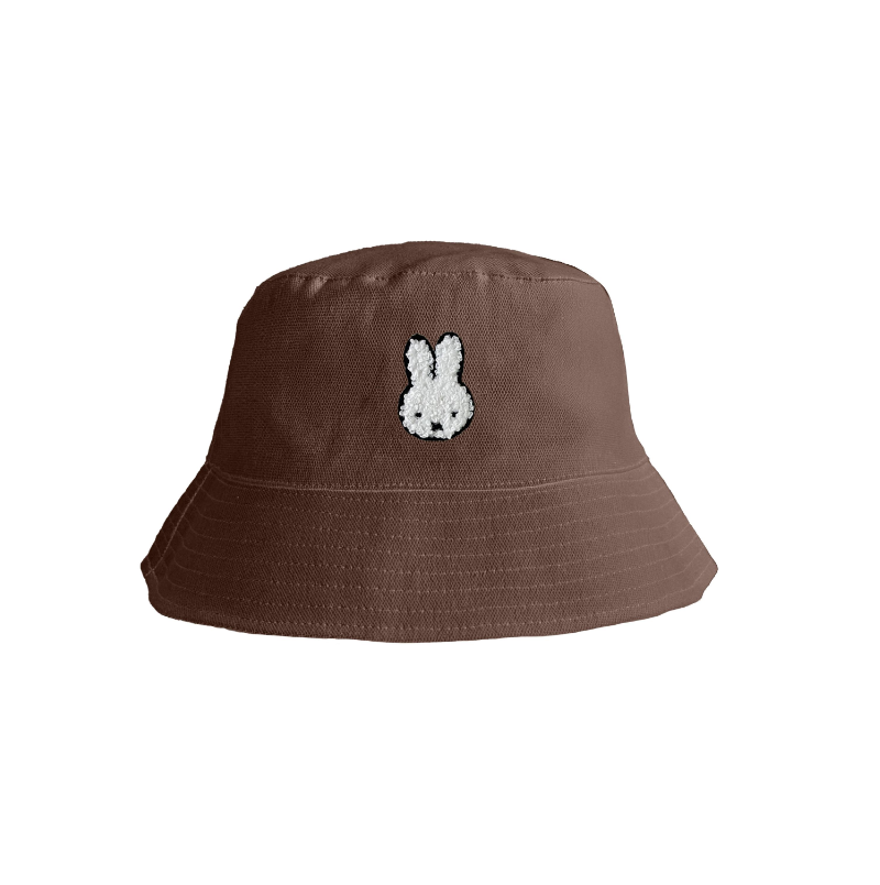 Engelite Miffy - Cotton Bucket Hats - Chocolate