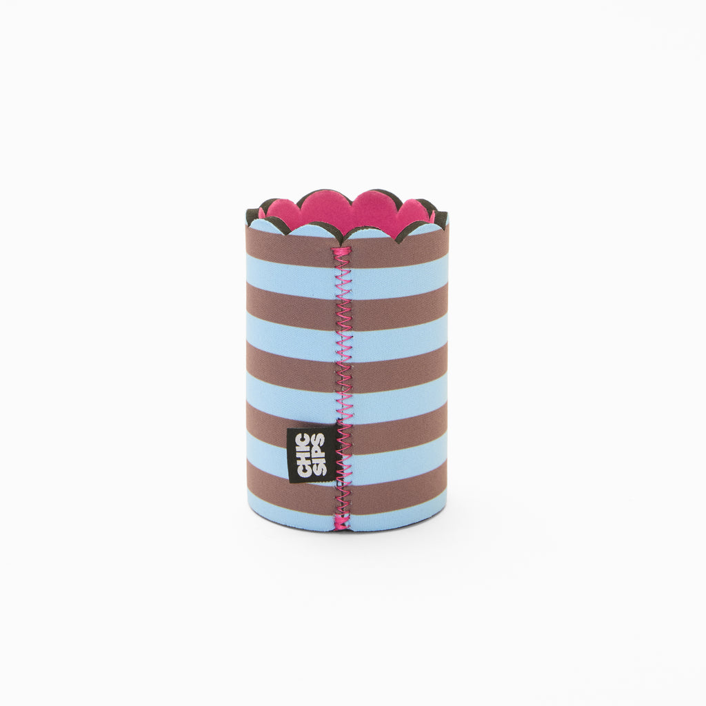 Scalloped Sleeves PORTER | Stripe Print