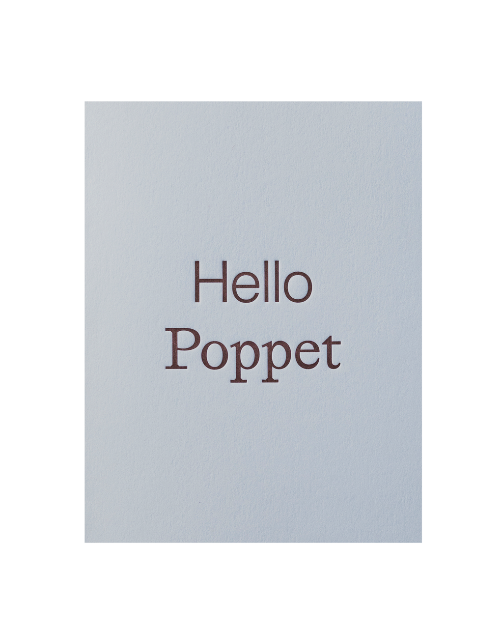 Hello Poppet