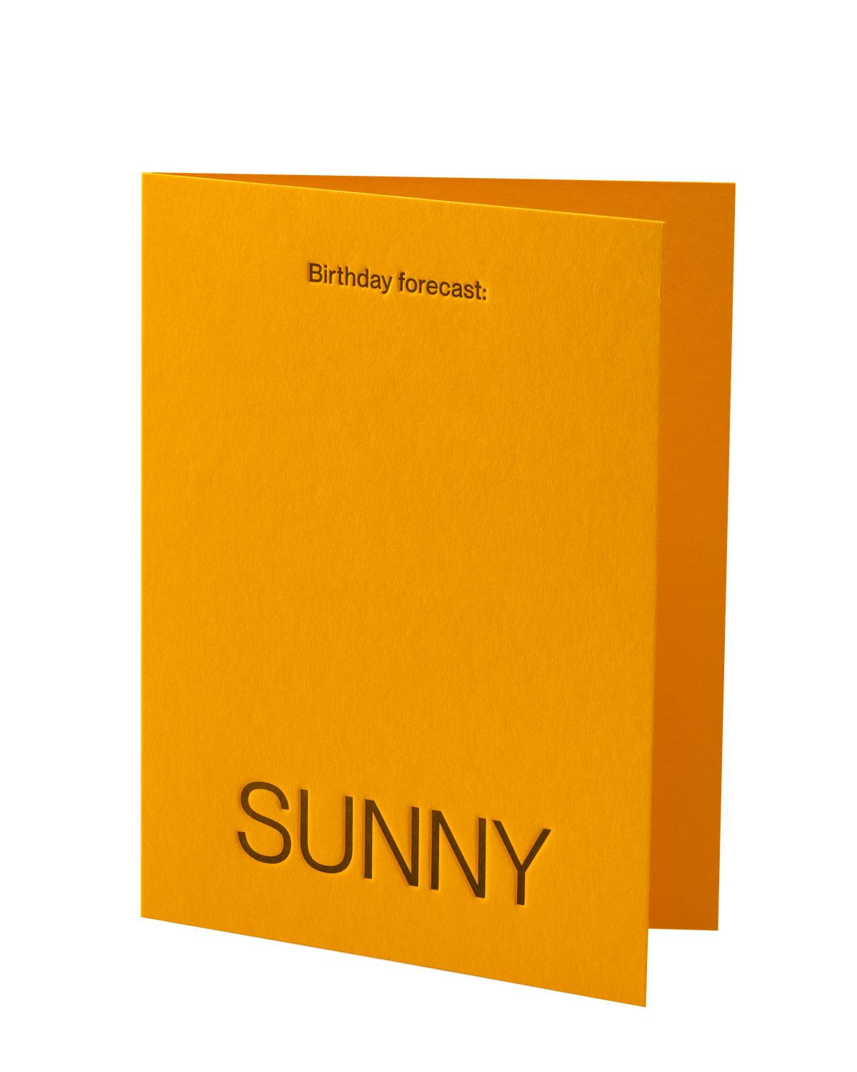 Birthday Forcast: Sunny