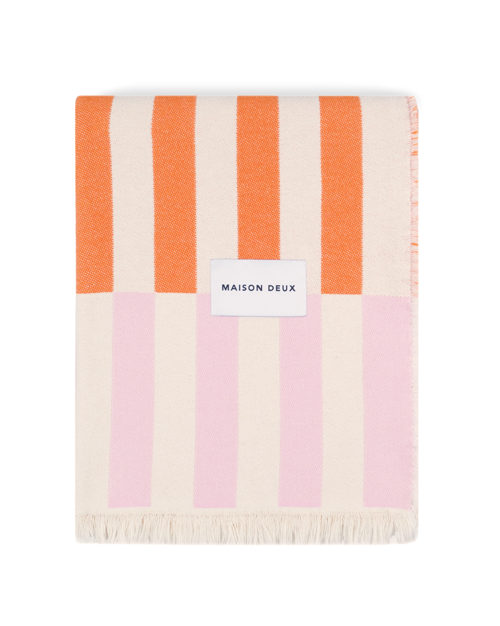 Tiles Blanket - Pink Carrot Cotton Blanket