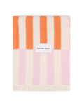 Tiles Blanket - Pink Carrot Cotton Blanket